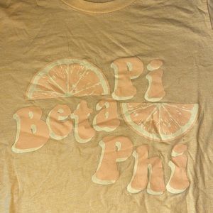 Orange/Yellow Pi Beta Phi tee